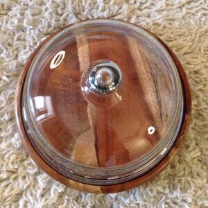 NWOT Cheeseboard Cloche wood beaded trim Charcuterie Meat Cheese Party time